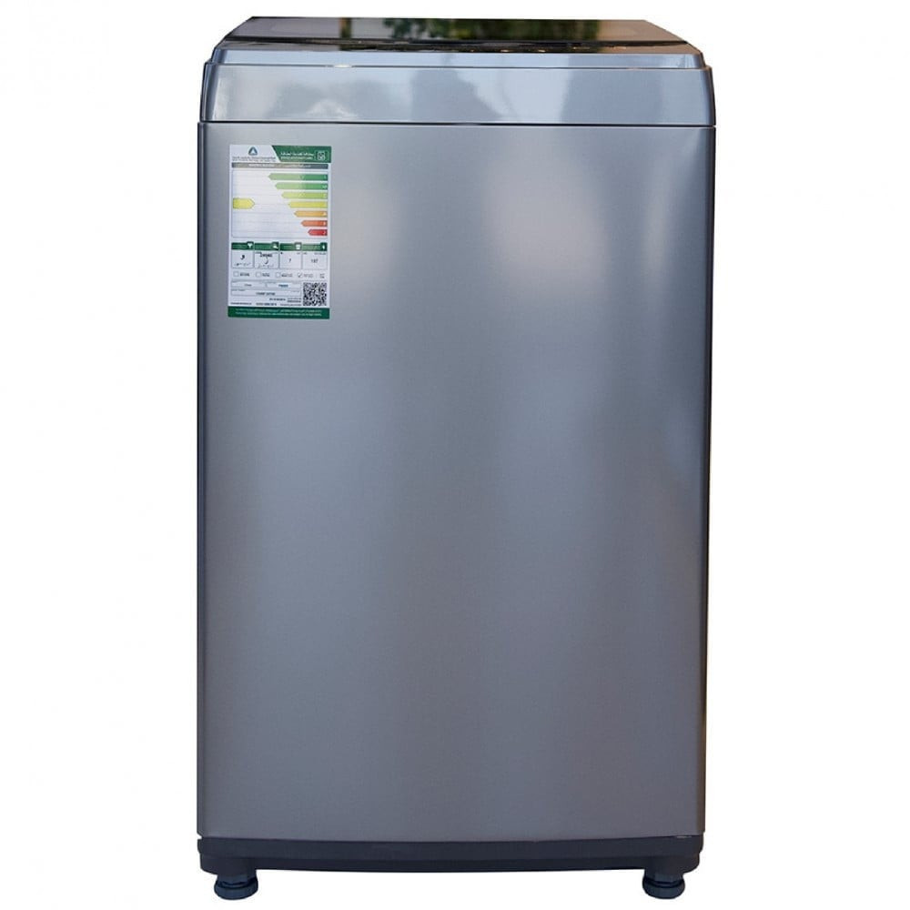 غسالة فيشر أوتوماتيكية تحميل علوي سعة 7 كجم - تصميم فضي أنيق مع ميزات متقدمة لراحة غسيل لا تتطلب جهدًا! رقم الموديل : FAWMT-E07SBN