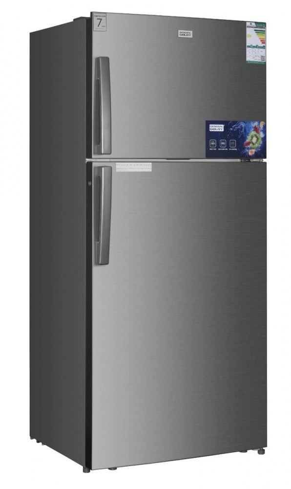 ثلاجة جنرال جولدي 14.9 قدم 420 لتر - استيل - GR-425-GOLDY