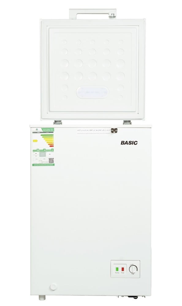 بيسك فريزر افقي 10.5 قدم، 297 لتر، ابيض - BCF-H300LDW